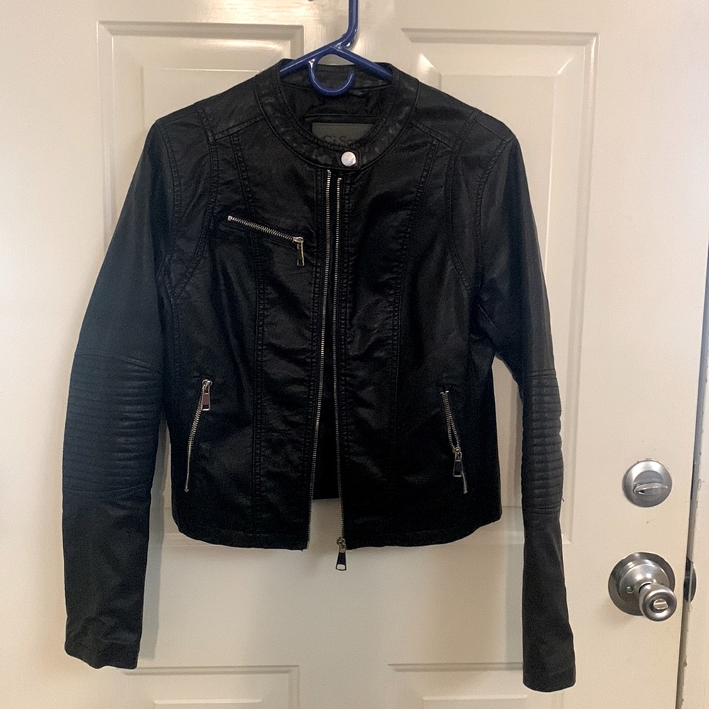 Ci Sono Black Faux Leather Jacket